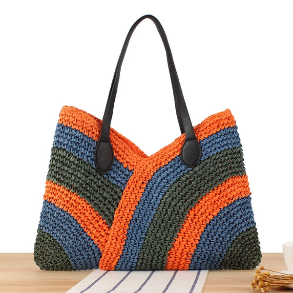 Sundown Chic Woven Tote