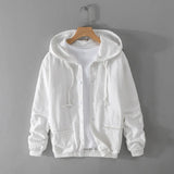 Ramie Buttoned Hoodie